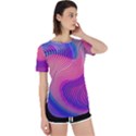 Swirl Twirl Design Pattern Purple Perpetual Short Sleeve T-Shirt View1