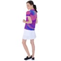 Swirl Twirl Design Pattern Purple Women s Polo T-Shirt View2