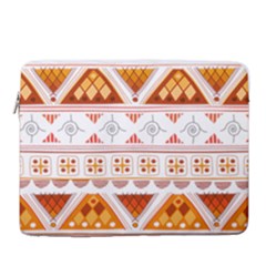 Bright Aztec Ethnic Seamless Pattern 15  Vertical Laptop Sleeve Case With Pocket by Bedest