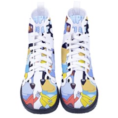 Bluey Men s High-top Canvas Sneakers by avitendut