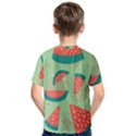 Watermelon Dots Summer Pattern Kids  Cotton T-Shirt View2