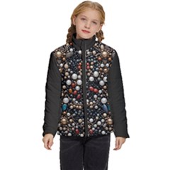 Pearls And Stones Kids  Puffer Bubble Jacket Coat by dedoma