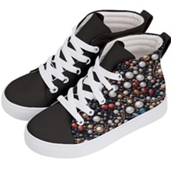 Pearls And Stones Kids  Hi-top Skate Sneakers by dedoma