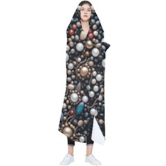 Pearls And Stones Wearable Blanket by dedoma