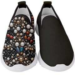 Pearls And Stones Kids  Slip On Sneakers by dedoma