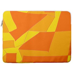 Pattern Abstract Triangle Simple 17  Vertical Laptop Sleeve Case With Pocket by Bedest