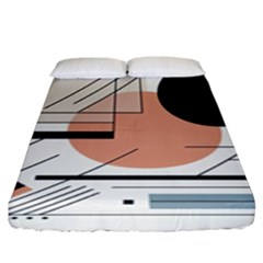 Abstract Architecture Fitted Sheet (king Size) by Bedest