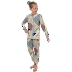 Boho Abstract Architecture Kids  Long Sleeve Set  by Bedest