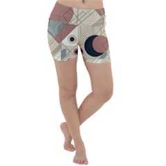 Boho Abstract Architecture Lightweight Velour Yoga Shorts by Bedest