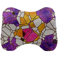 Architecture Glass Abstract Pattern Head Support Cushion by Bedest