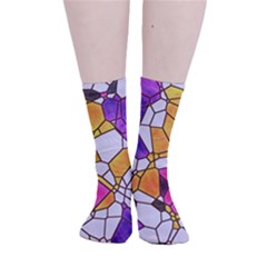 Architecture Glass Abstract Pattern Smooth Crew Length Tube Socks by Bedest