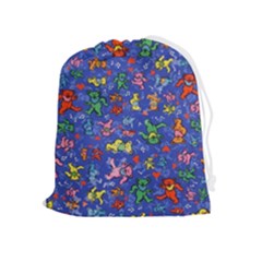 Grateful Dead Dancing Bears Pattern Drawstring Pouch (xl) by Salmanaz77