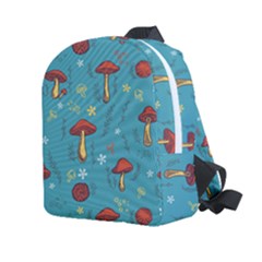 Whimsical Mushroom Pattern Kids  Age 2-4 Lightweight Preschool Backpack by Drawde