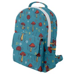 Whimsical Mushroom Pattern Flap Pocket Backpack (small) by Drawde