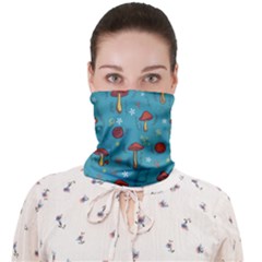 Whimsical Mushroom Pattern Face Covering Bandana (adult) by Drawde