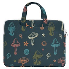 Whimsical Mushrooms Pattern Macbook Pro 13  Double Pocket Laptop Bag by Drawde