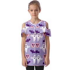 Boo Crew Halloween Season Fold Over Open Sleeve Top by Safari