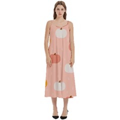 Pumpkin Pattern Halloween 20240926 160345 0000 Casual Spaghetti Strap Midi Dress by Safari