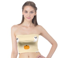 Pumpkin And Boo Crew Halloween  Tube Top by Safari