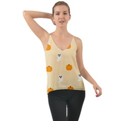 Pumpkin And Boo Crew Halloween  Chiffon Cami by Safari