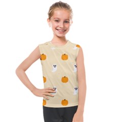 Pumpkin And Boo Crew Halloween  Kids  Mesh Tank Top by Safari