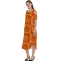 Seamless Halloween Pattern With Smiling Pumpkin 20240926 161520 0000 Cold Shoulder Loose Fit Dress With Pockets View2