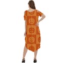 Seamless Halloween Pattern With Smiling Pumpkin 20240926 161520 0000 Cold Shoulder Loose Fit Dress With Pockets View4