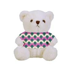 Green Yellow Pattern Full Print Cuddly Teddy Bear by ytdream