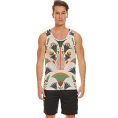 Ancient Egypt Antique Archeology Men s Wide Collar Tank Top by Grandong