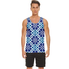 Illustration Of Ukrainian Folk Seamless Pattern Ornament Ethnic Ornament Men s Wide Collar Tank Top by Grandong