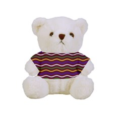 Multicolor Wave Pattern Full Print Cuddly Teddy Bear by ytdream