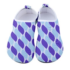 White Blue Pattern Kids  Sock-style Water Shoes by ytdream