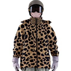 Leopard Skin Pattern Women s Zip Ski And Snowboard Waterproof Breathable Jacket by Bedest