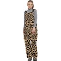 Leopard Skin Pattern Women s Side Zip Front Pouch Ski And Snowboard Bib Pants	 View2