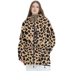 Leopard Skin Pattern Women s Multi Pockets Zip Ski And Snowboard Waterproof Breathable Jacket by Bedest