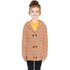 Diamond Dollar Sign Pattern Kids  Double Breasted Button Coat by ExtraAwesomeSauce