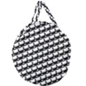 Stylish Coffee Cup Pattern Giant Round Zipper Tote View2