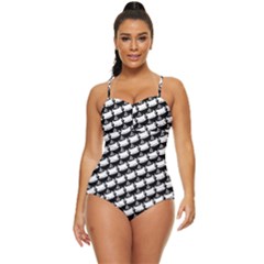 Stylish Coffee Cup Pattern Retro Full Coverage Swimsuit by ExtraAwesomeSauce