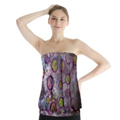 Abstract Molecular Space Art Strapless Top by ExtraAwesomeSauce