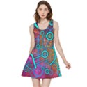 Abstract Tech Galaxy Design Inside Out Reversible Sleeveless Dress View1