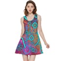 Abstract Tech Galaxy Design Inside Out Reversible Sleeveless Dress View3