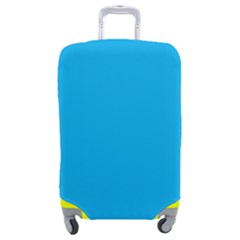 A Blue Sky With A Plane Flying In The Sky Luggage Cover (medium) by catchydesignhill