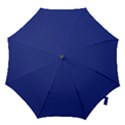 An Airplane Flying In The Sky With A Blue Background Hook Handle Umbrellas (Large) View1