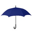 An Airplane Flying In The Sky With A Blue Background Hook Handle Umbrellas (Large) View3