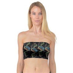 Multicolored Dna Strand Art Bandeau Top by ExtraAwesomeSauce