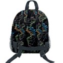 Multicolored DNA Strand Art Kids  Age 5-10 Lightweight School Backpack with Side Pockets View2