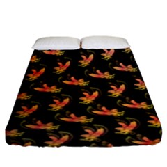 Regal Eagle Pattern Fitted Sheet (king Size) by ExtraAwesomeSauce