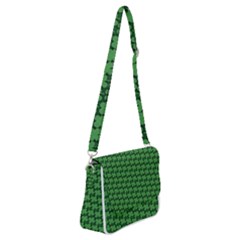 St  Patrick s Day Clovers Shoulder Bag With Back Zipper by ExtraAwesomeSauce