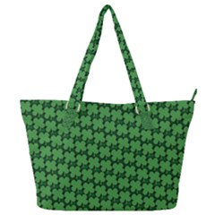 St  Patrick s Day Clovers Full Print Shoulder Bag by ExtraAwesomeSauce