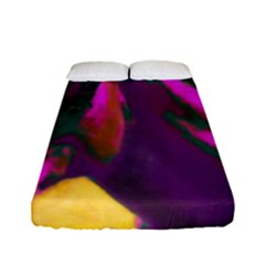 Vibrant Abstract Equine Art Fitted Sheet (full/ Double Size) by ExtraAwesomeSauce